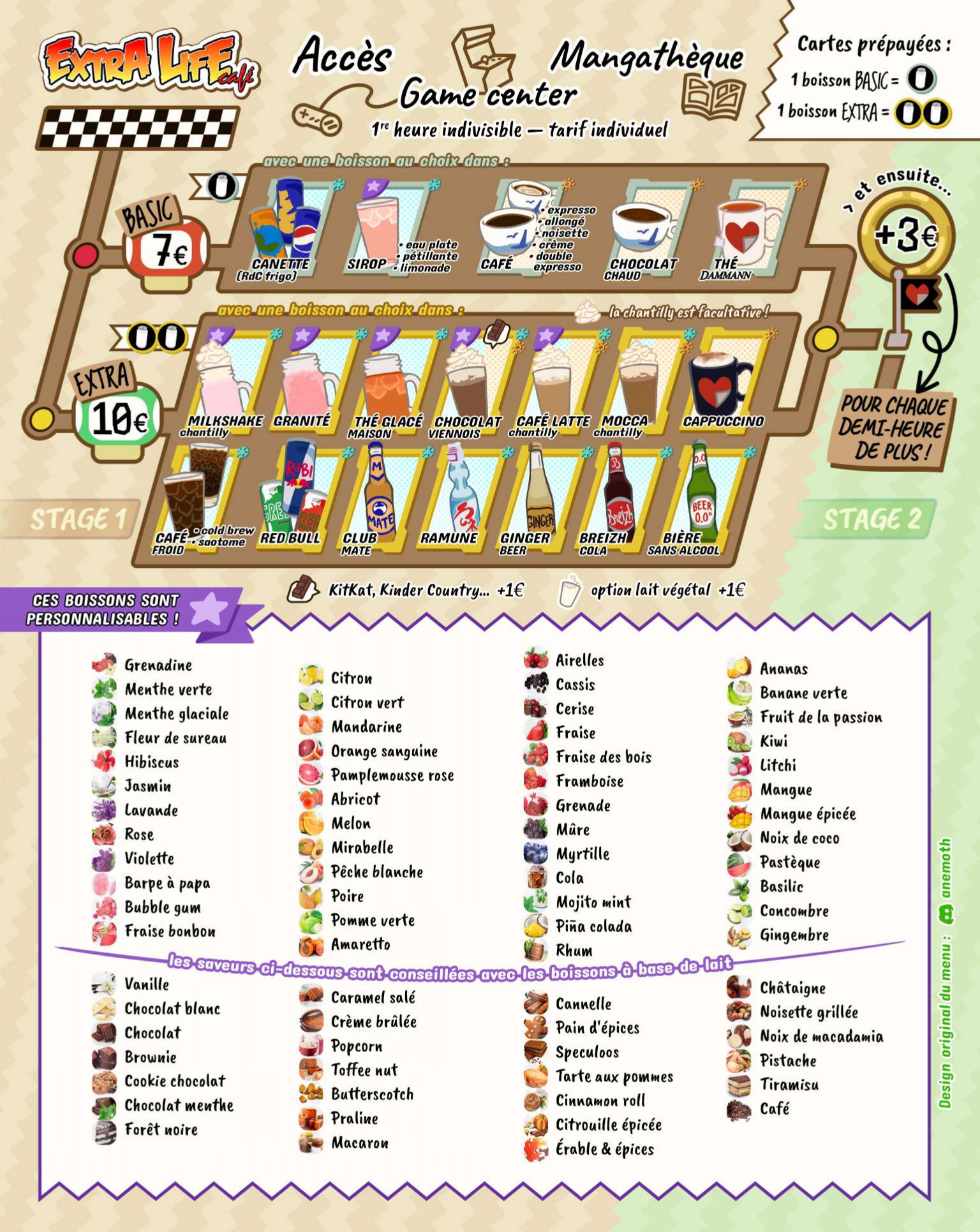 menu espace jeux