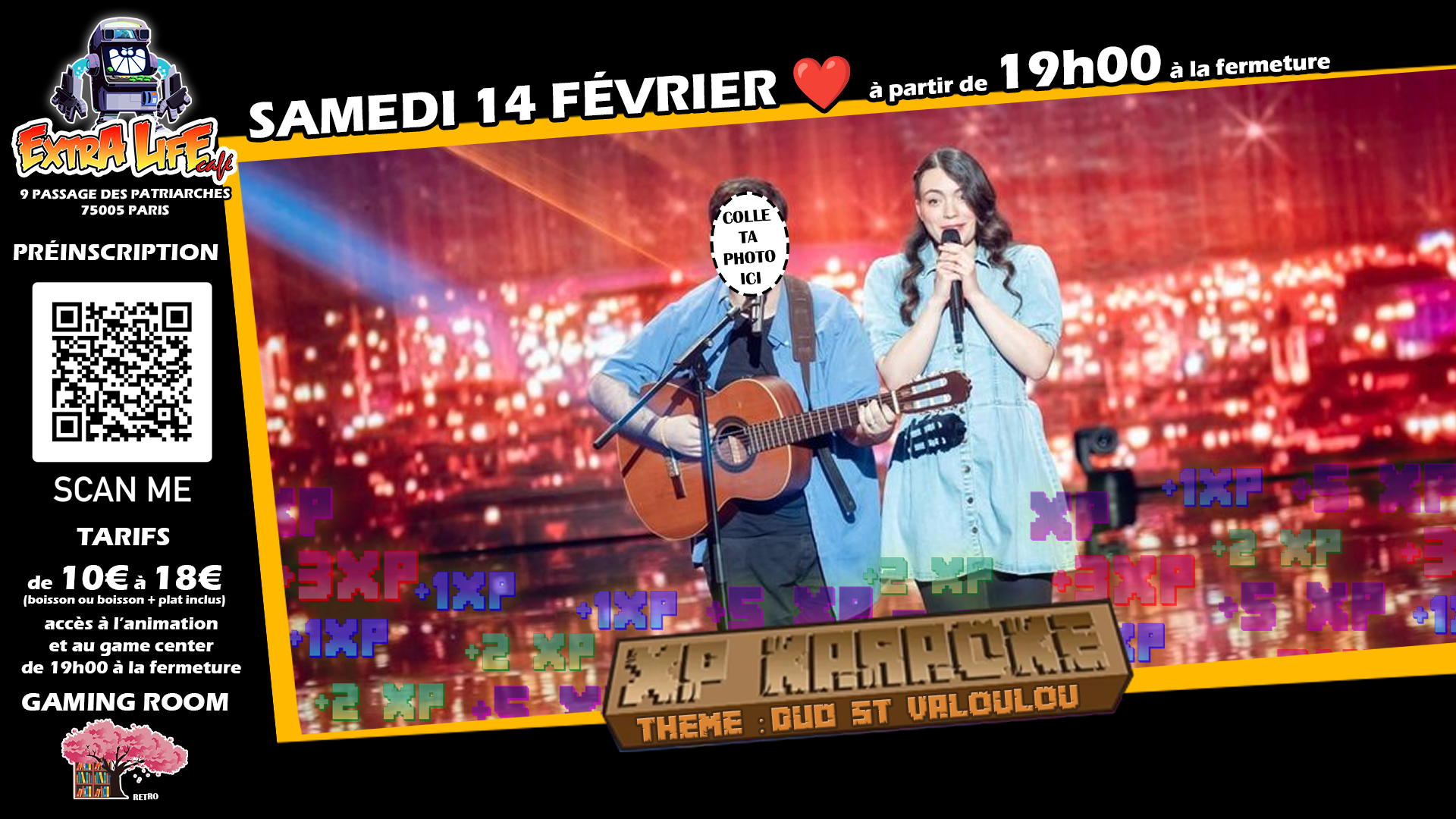 inscription soirée karaoké - samedi 14 février